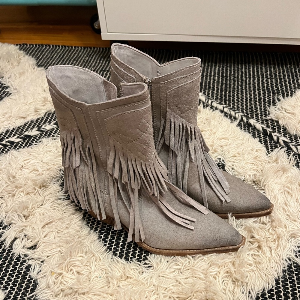Free People Lawless Fringe Western Boot